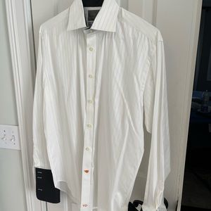 Thomas Dean white button down shirt